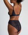 Annette Bralette and High Waist Lace Cheeky Set