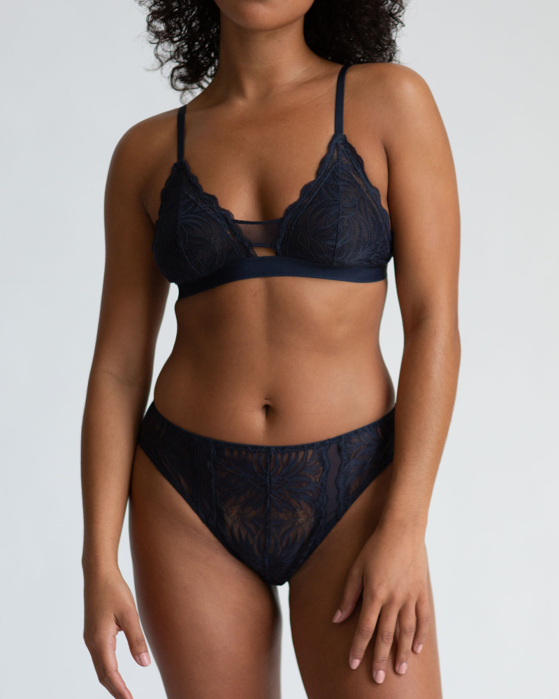Annette Bralette and High Waist Lace Cheeky Set – Underclub