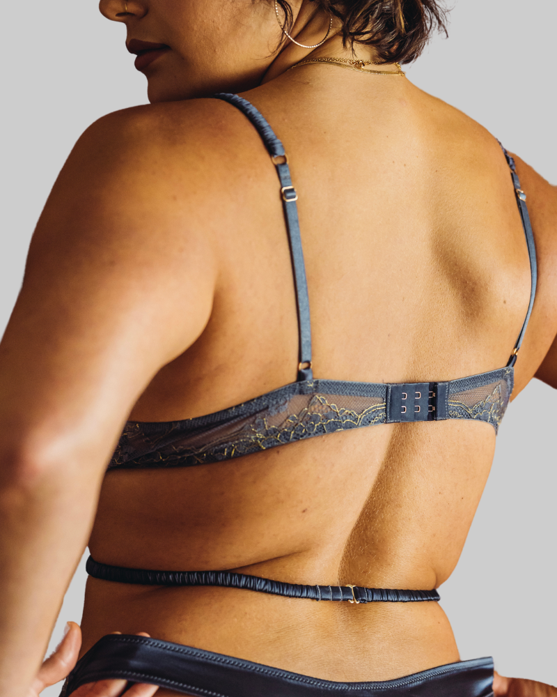 UC x Beth Jones Satin & Lurex Lace Bralette - 2 Colors