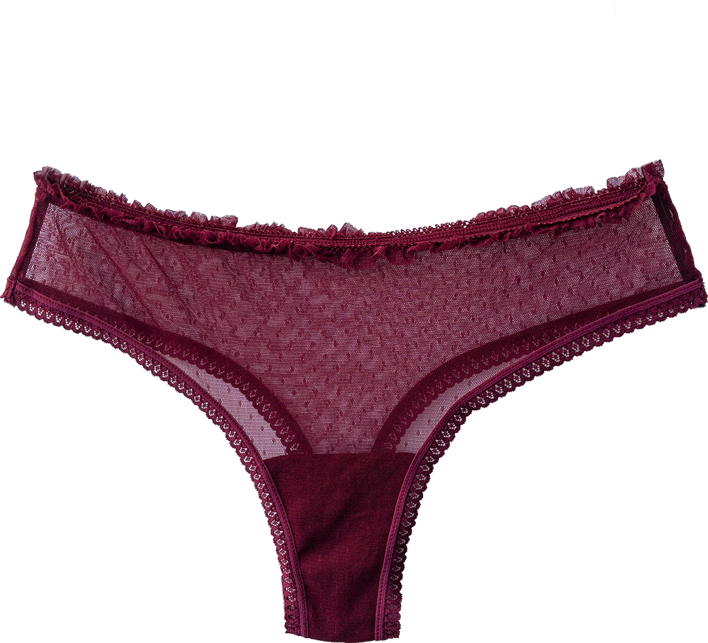 Plumetis Ruffle Cheeky