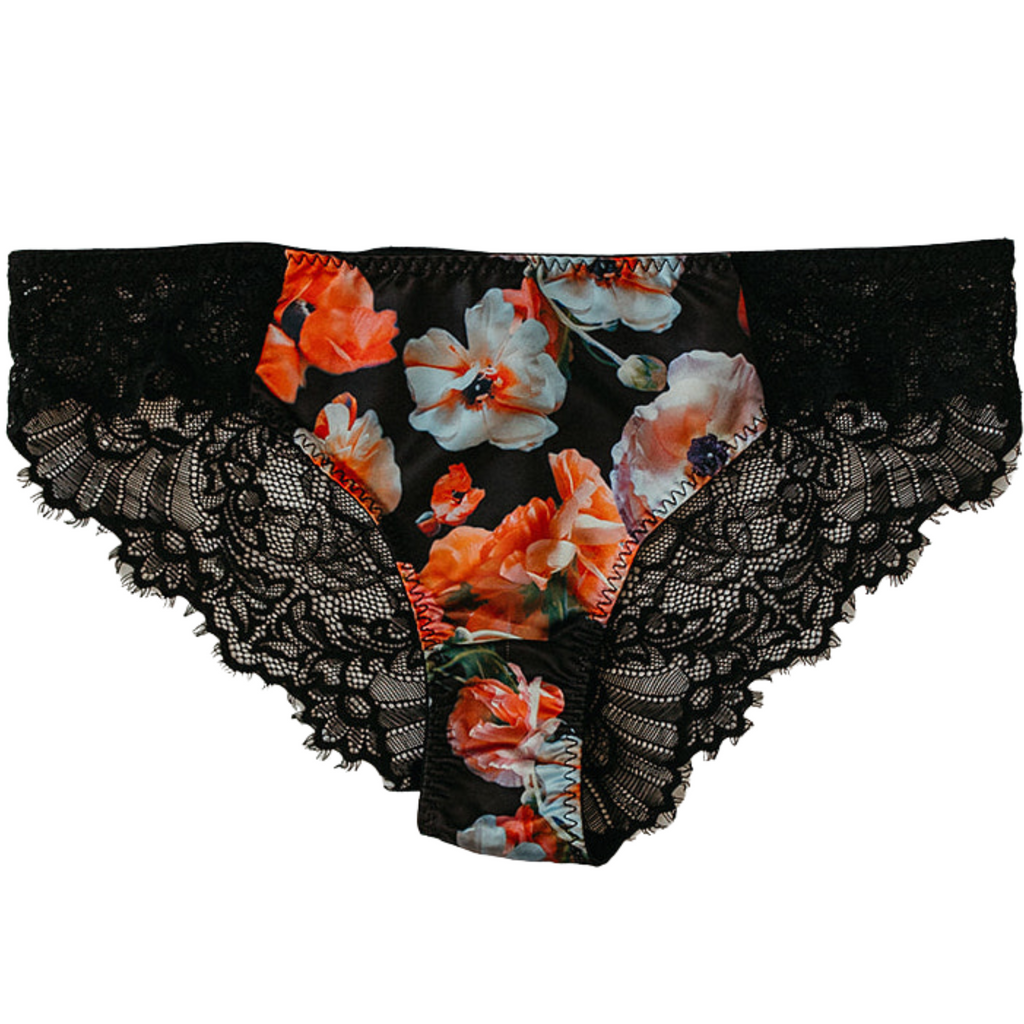 Posey Satin W/ Lace Bikini