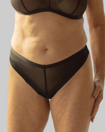 Ruth Stripe Mesh Thong - 2 Colors