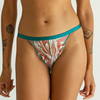 Isla Tropical Printed Lace Thong