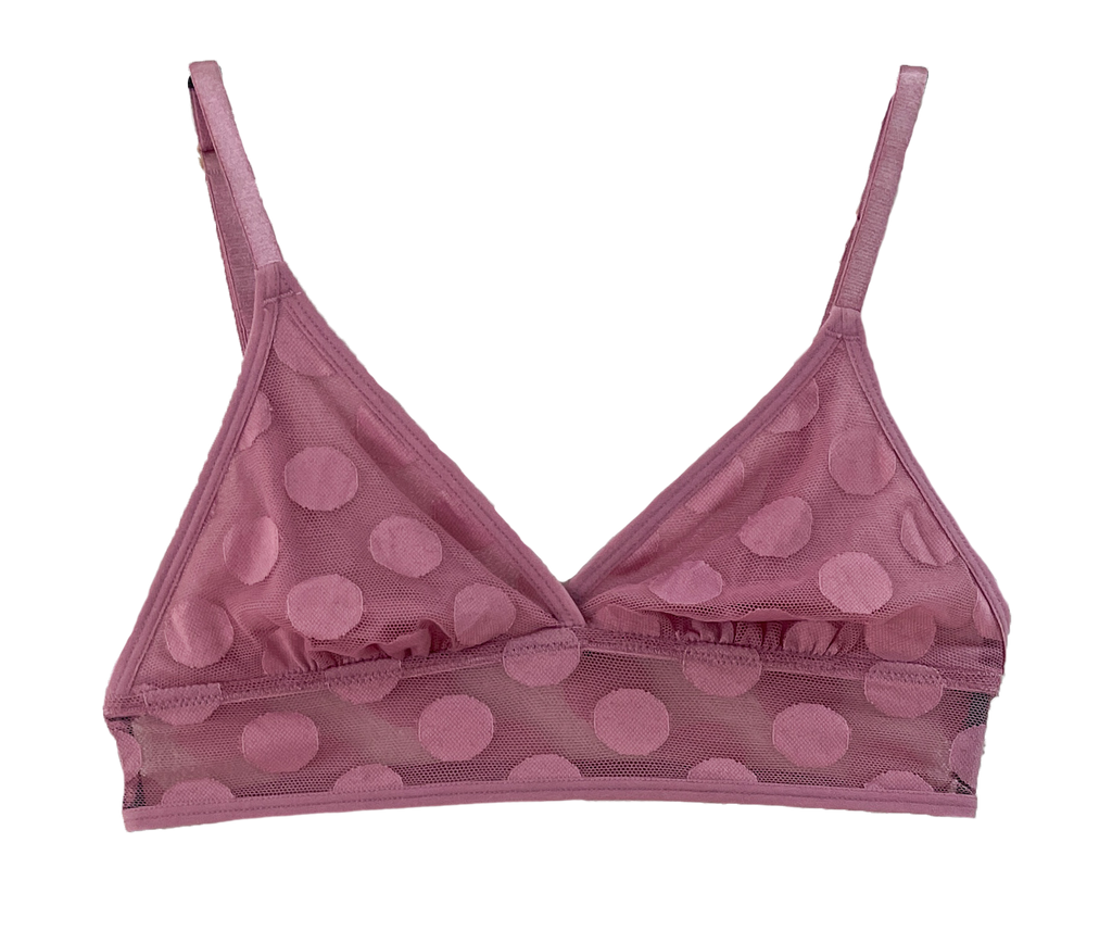 Jessie Polka Dot Mesh Bralette