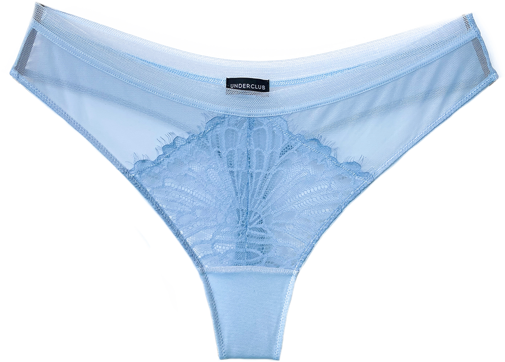 Juliet Eyelash Lace/Sheer Thong