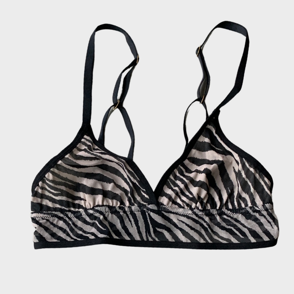 Roxy Zebra Mesh Bralette