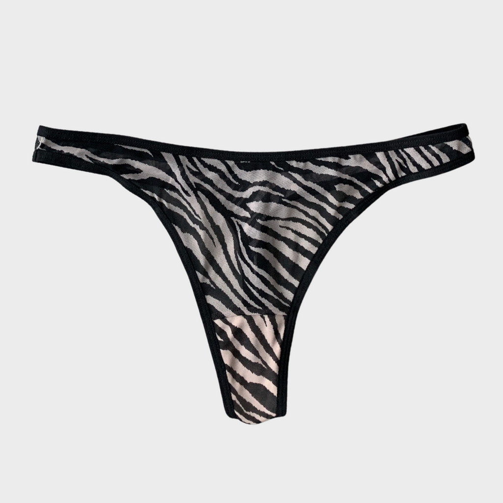 Roxy Zebra Mesh Thong