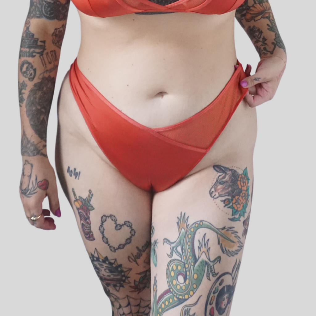 Scarlett Layered Micro & Mesh Thong