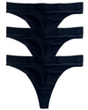 Super-Soft Essentials Ribbed Thong 3-Pack