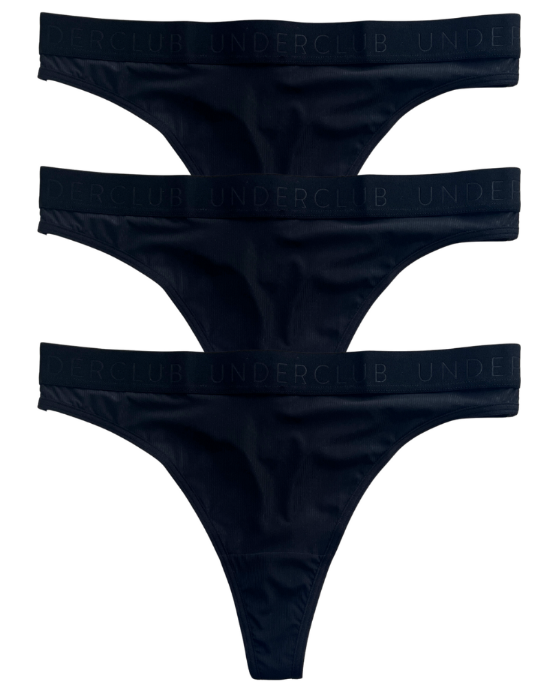 Super-Soft Essentials Ribbed Thong 3-Pack