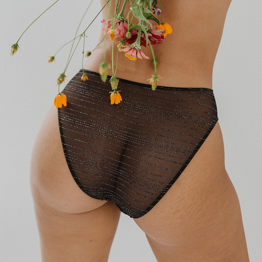 Underclub Raquel Stripe Mesh High Leg Bikini