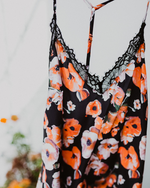 Siobhán x Underclub Feminine Floral Satin with Lace Cami and Short Set